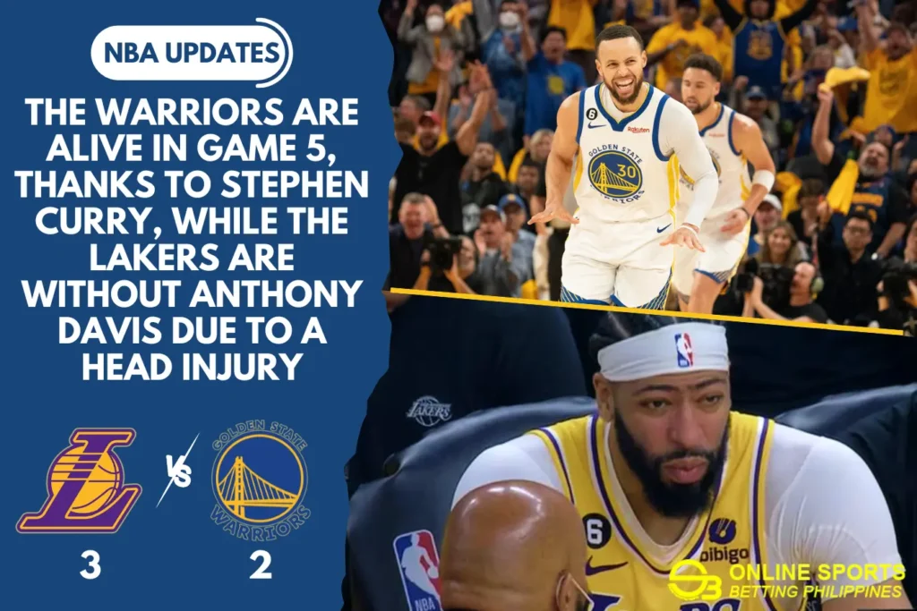 The Warriors Are Alive in Game 5, Thanks to Stephen Curry, While the Lakers Are Without Anthony Davis Due to a Head Injury