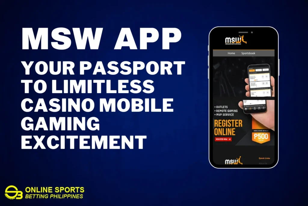 Aplikasi MSW: Paspor Anda untuk Kegembiraan Permainan Seluler Kasino Tanpa Batas